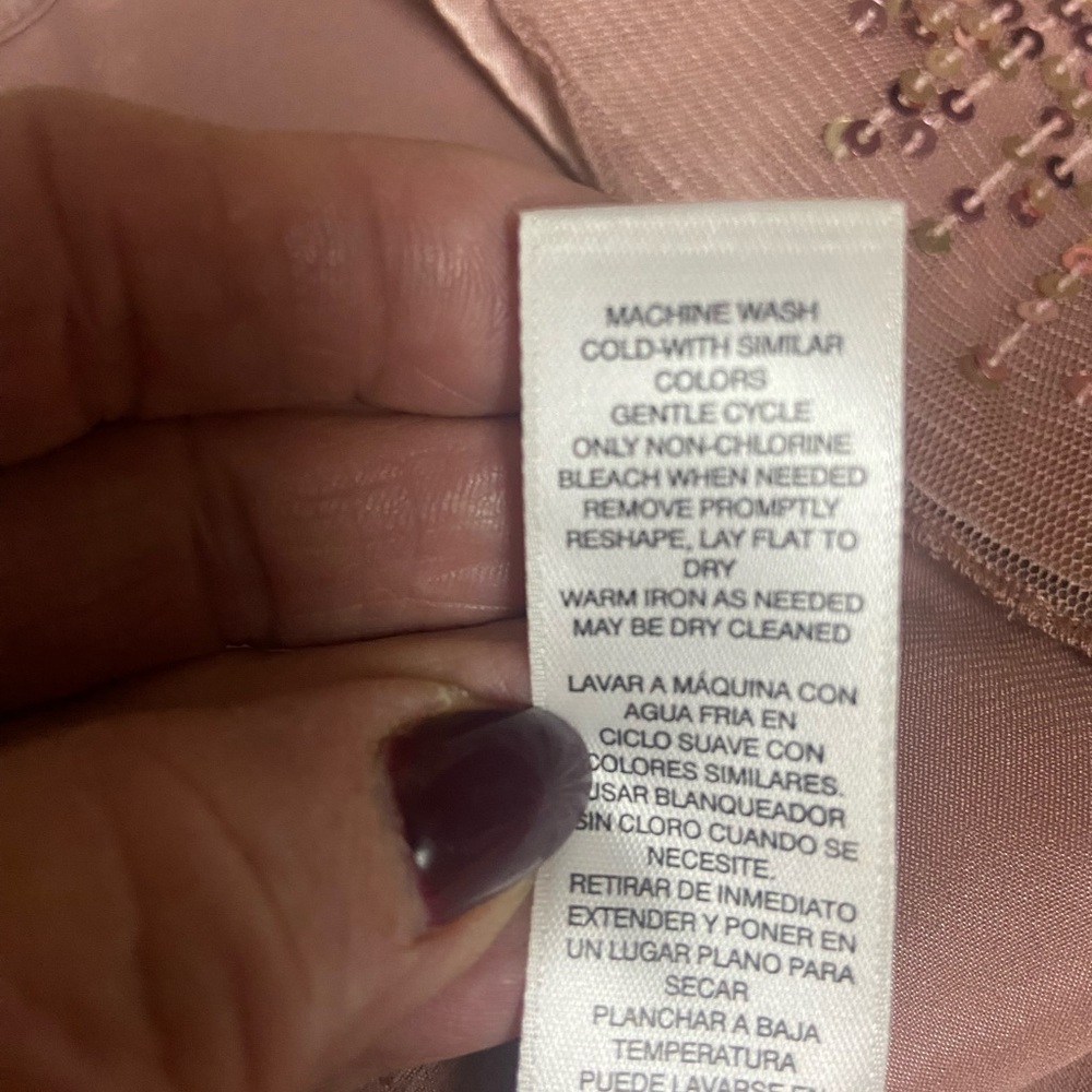 White House Black Market Shimmering Sequin Cami - Pink - Picture 8 of 9
